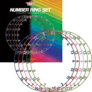 Bull's Colorful Number Ring Set