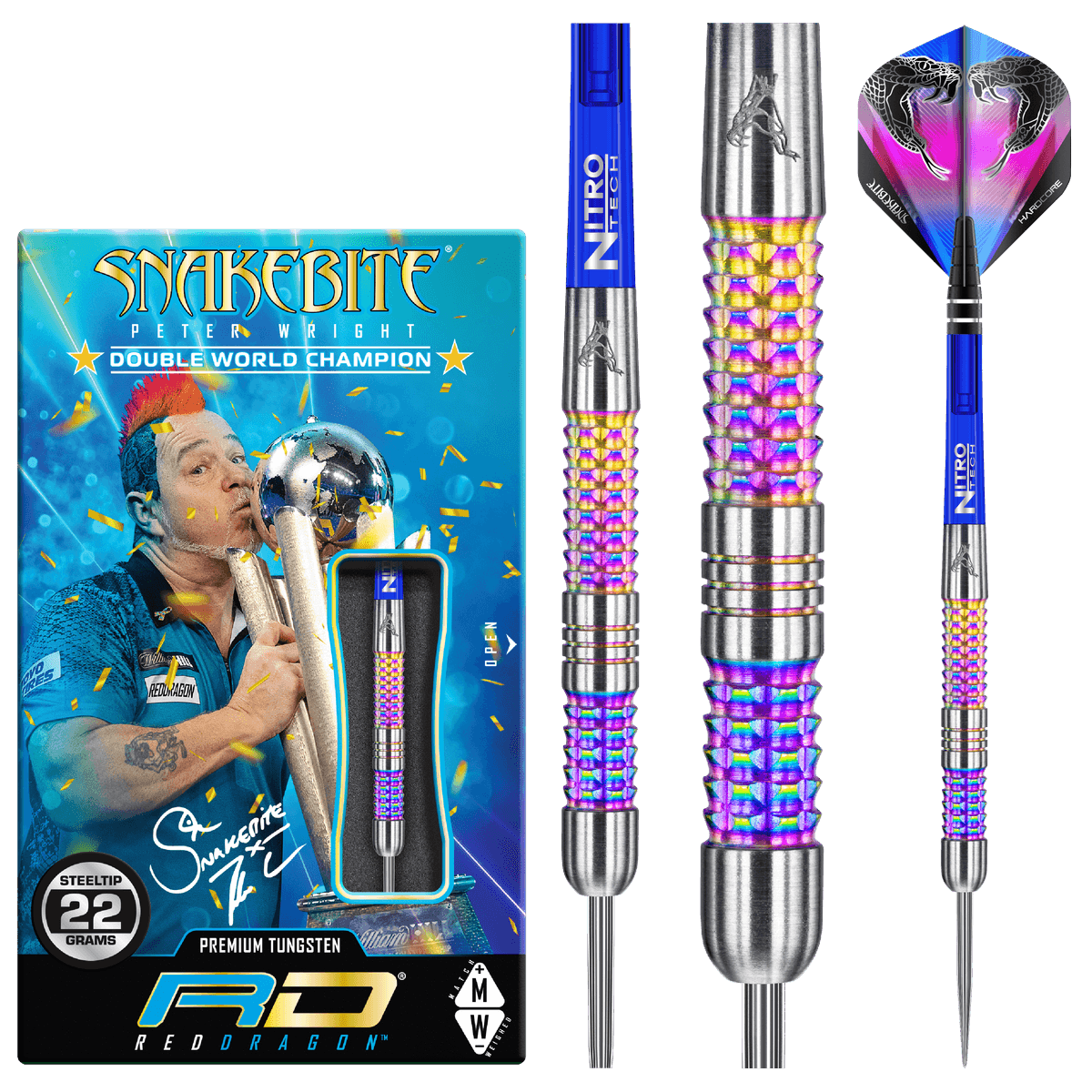 Red Dragon Peter Wright Rainbow Mamba 90%