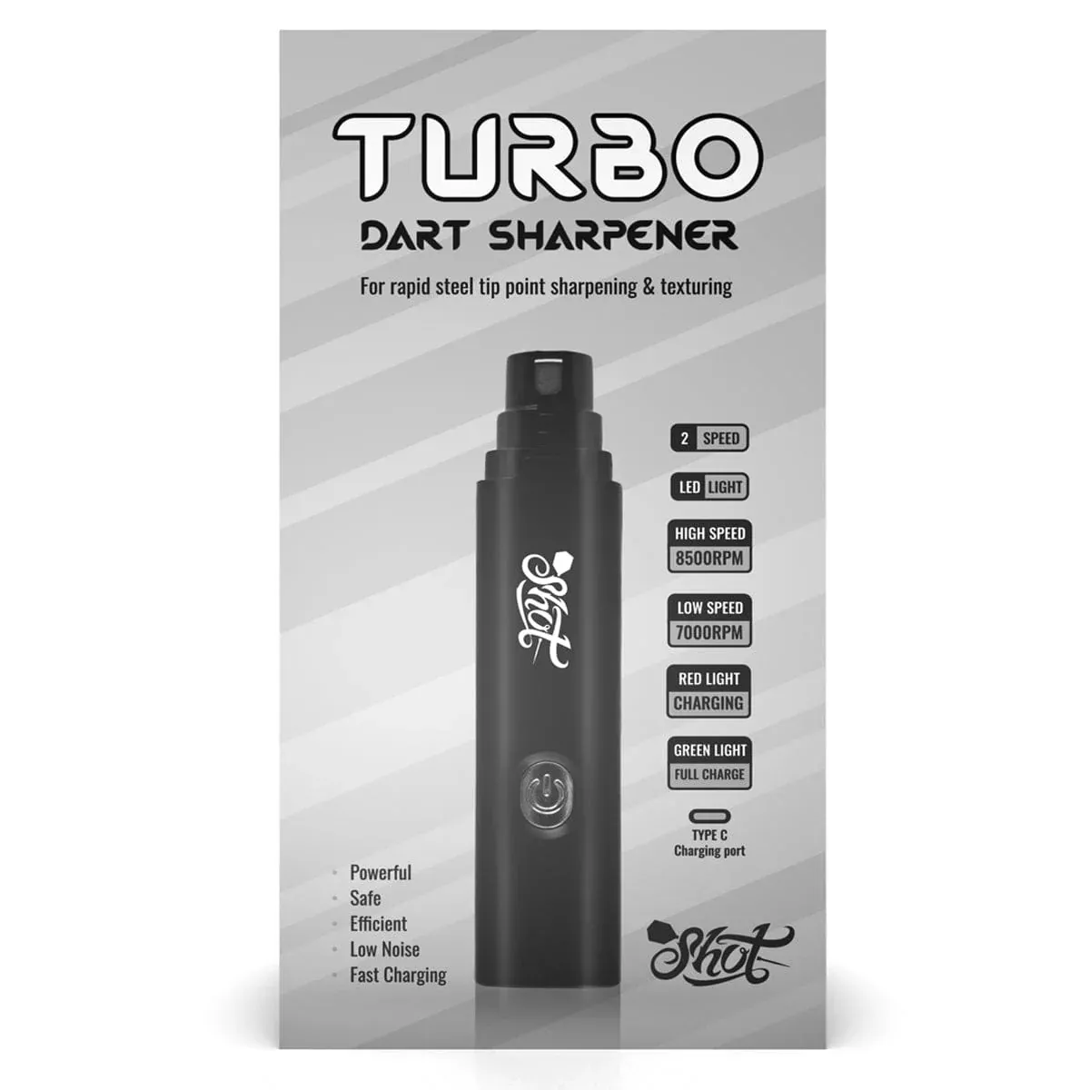 Shot Turbo Dart Sharpener sähköinen tikanteroitin
