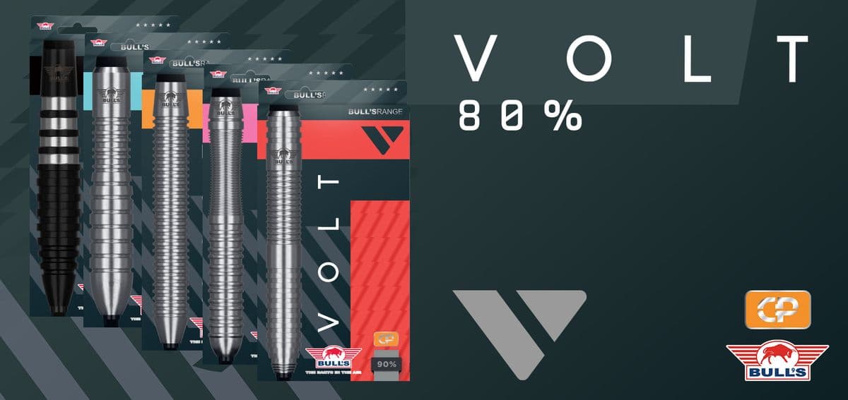 BULL’S VOLT -tikkamallisto: Black, Blue, Orange, Pink ja Red.