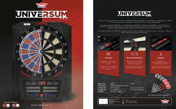 Bull's Universum Pro Elektroninen Dartstaulu - Image 5