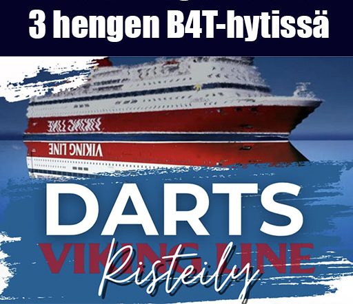 6.-8.3.2026 Dartsristeily 3 hengelle B4T hytissä